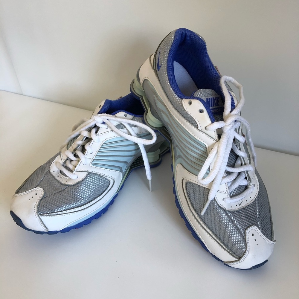 NIKE SHOX TURBO 8 White and Blue